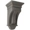 Ekena Millwork 6 1/2"W x 6 1/2"D x 12"H Raised Fluting Wood Vintage Decor Corbel, Reclaimed Grey CORWD06X06X12RAGY - alternate 1
